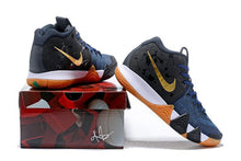 Load image into Gallery viewer, Nike Kyrie 4 Black Navy Gold Basketball Shoes Sneaker Sale Size US 7,8,8.5,9.5,10,11,12