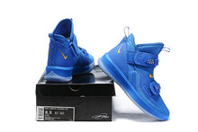 Load image into Gallery viewer, Nike Lebron Soldier XIII 13 Blue Gold Men Sneaker Shoes Sale Size US7,8,8.5,9,10,11,12