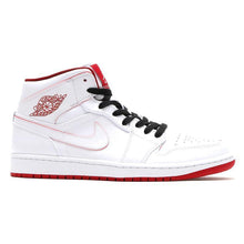 Load image into Gallery viewer, Nike Air Jordan 1 Mid White Red  Shoes Basketball Men Size US 7 - 13