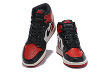 Load image into Gallery viewer, Nike Air Jordan 1 Retro High OG 'Bred Toe' Red White Black Sneaker Shoes Sale Men Size 7-12