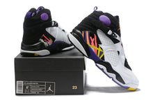 Load image into Gallery viewer, Nike Air Jordan 8 Retro 'Three-Peat' White Purple Black Sneaker Shoes Sale Men Size 8-13