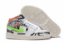 Load image into Gallery viewer, Nike Air Jordan 1 Mid SE 'Over-Print Logos' Sneaker Shoes Sale Men Size 7-12