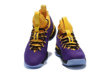 Load image into Gallery viewer, Nike Lebron XV 15 Purple Yellow Black  Men Shoes Sale Size US7,8,8.5,9,10,11,12