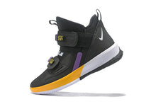 Load image into Gallery viewer, Nike Lebron Soldier XIII 13 Black Purple Yellow Men Sneaker Shoes Sale Size US7,8,8.5,9,10,11,12