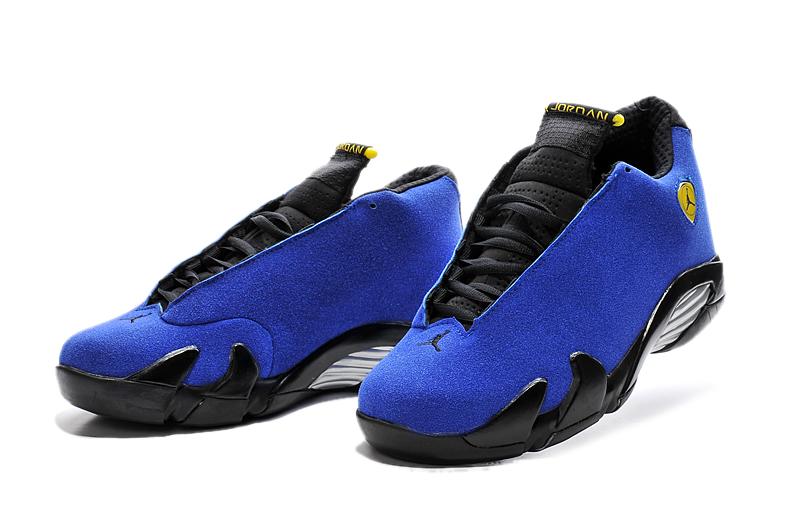 Nike Air Jordan 14 Retro Blue Black Sneaker Shoes Sale Men Size 7 13 shopeeall