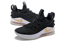 Load image into Gallery viewer, Nike Lebron XV 15 Low EP Black White Gold Men Shoes Sale Size US7,8,8.5,9,10,11,12