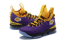 Load image into Gallery viewer, Nike Lebron XV 15 Purple Yellow Black  Men Shoes Sale Size US7,8,8.5,9,10,11,12