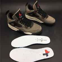 Load image into Gallery viewer, Nike Air Jordan 4 Retro Travis Scott Dark Mocha Sail Cool Grey Vred Men Shoes Sale Size US 7, 8, 8.5, 9, 10, 11, 12, 13