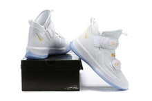 Load image into Gallery viewer, Nike Lebron Soldier XIII 13 White Gold Men Sneaker Shoes Sale Size US7,8,8.5,9,10,11,12