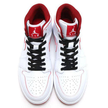 Load image into Gallery viewer, Nike Air Jordan 1 Mid White Red  Shoes Basketball Men Size US 7 - 13