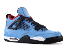 Load image into Gallery viewer, Nike Air Jordan 4 Retro Travis Scott "CACTUS JACK" Houston Oilers Blue Men Shoes Sale Size US 7, 8, 8.5, 9, 10, 11, 12, 13
