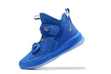 Load image into Gallery viewer, Nike Lebron Soldier XIII 13 Blue Gold Men Sneaker Shoes Sale Size US7,8,8.5,9,10,11,12