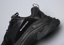 Load image into Gallery viewer, Balenciaga Triple S Trainer 'All Black Distressed' Shoes Sneaker Sale Men Women Size 35-45
