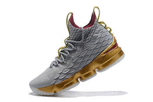 Load image into Gallery viewer, Nike Lebron XV 15 Grey Gold Bordeaux Men Shoes Sale Size US7,8,8.5,9,10,11,12