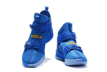 Load image into Gallery viewer, Nike Lebron Soldier XIII 13 Blue Gold Men Sneaker Shoes Sale Size US7,8,8.5,9,10,11,12