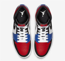 Load image into Gallery viewer, Nike Air Jordan 1 Mid Top 3 Three White Red Black BLue Shoes Basketball Men Size US 7 - 13