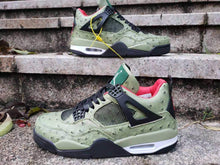 Load image into Gallery viewer, Nike Air Jordan 4 Retro OG “Cactus Jack” Olive Black Red Basketball Men Size US 7 - 13