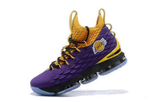 Load image into Gallery viewer, Nike Lebron XV 15 Purple Yellow Black  Men Shoes Sale Size US7,8,8.5,9,10,11,12